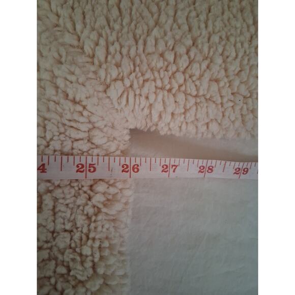 BDG Urban Outfitters Cream Sherpa Teddy Jacket Open Cardigan Comfy XS/S TP/P - Picture 5 of 9